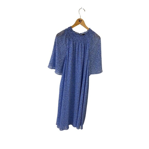 Ann Taylor Women's Blue Chiffon Pullover Midi Dress - XXL - Picture 1 of 11
